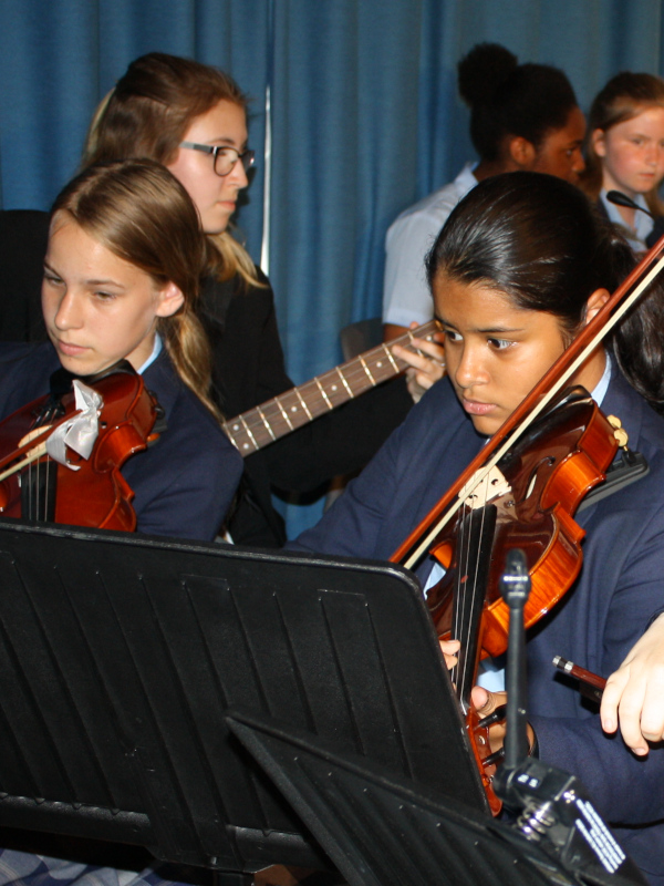 Students perform in one of our many concerts